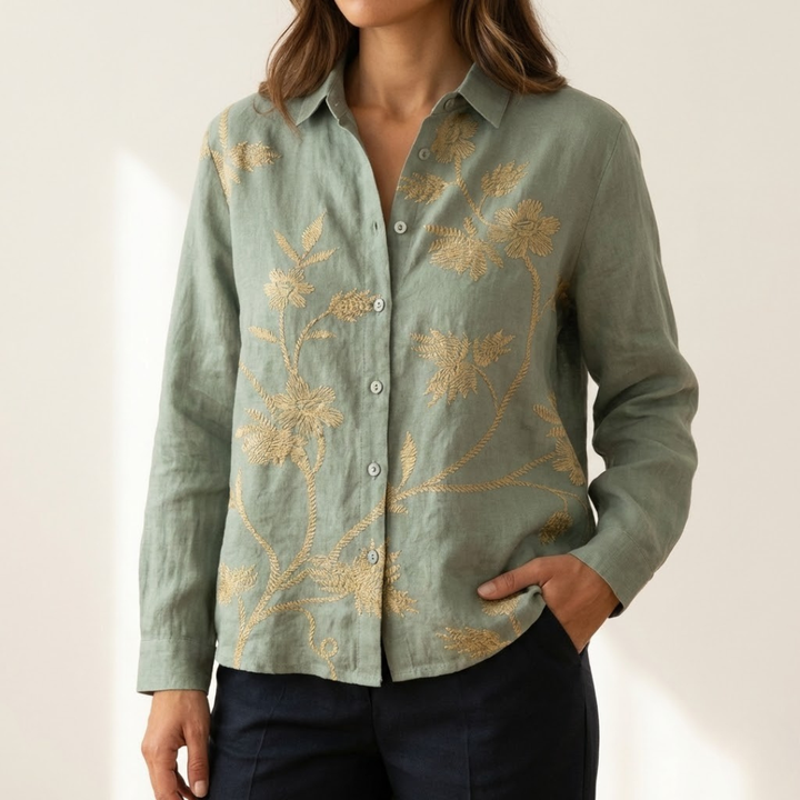 Tiziana – Linen Patterned Shirt