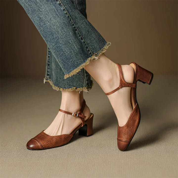 Elegant High Heels Made of Genuine Leather Valery