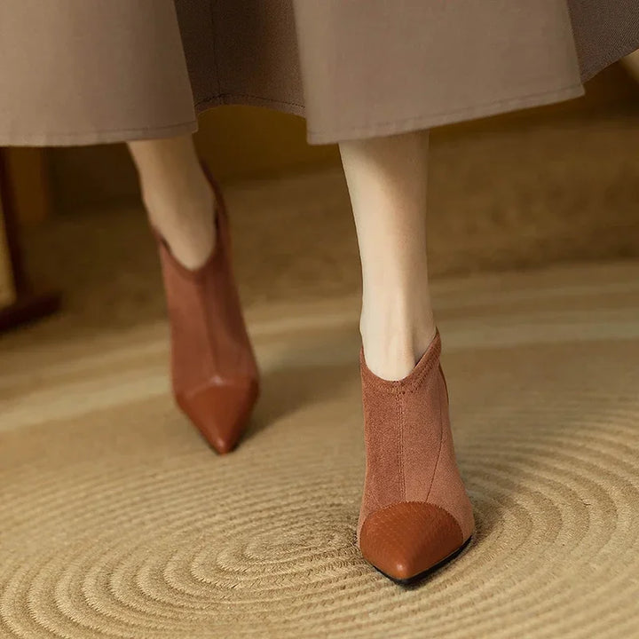 Veronica Natural Leather Heels
