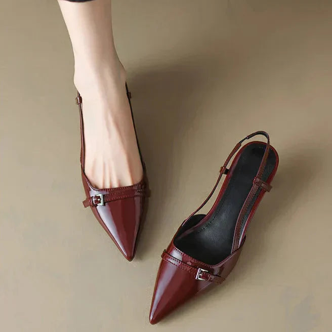 Elegant Elvor Heels with Cat Motif