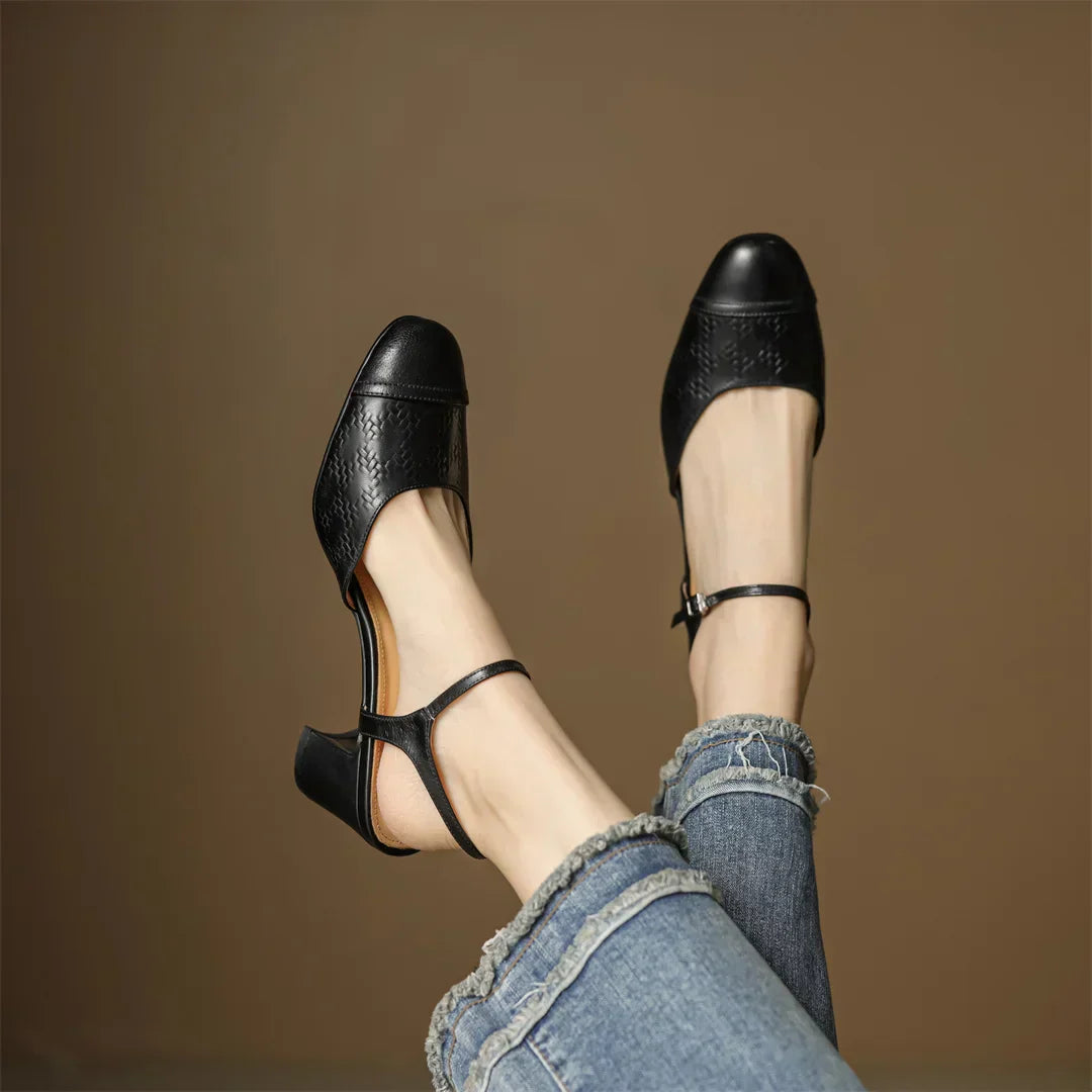 Elegant High Heels Made of Genuine Leather Valery