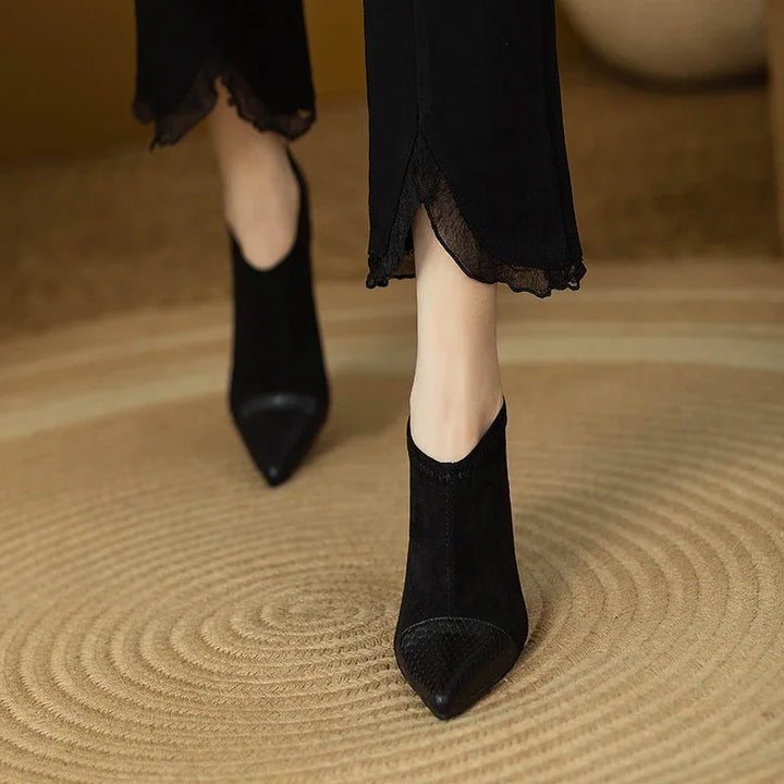 Veronica Natural Leather Heels