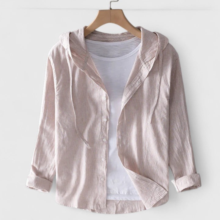 Clara | Elegant Hooded Blouse
