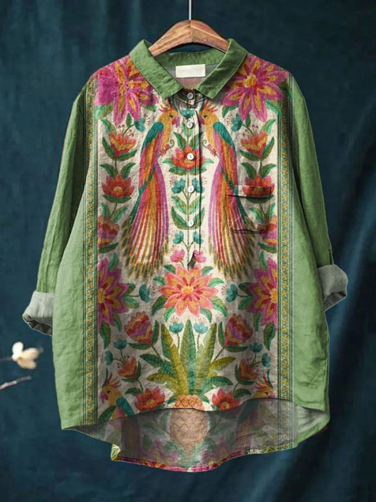 Tiziana – Linen Patterned Shirt