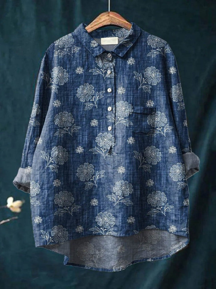 Tiziana – Linen Pattern Shirt