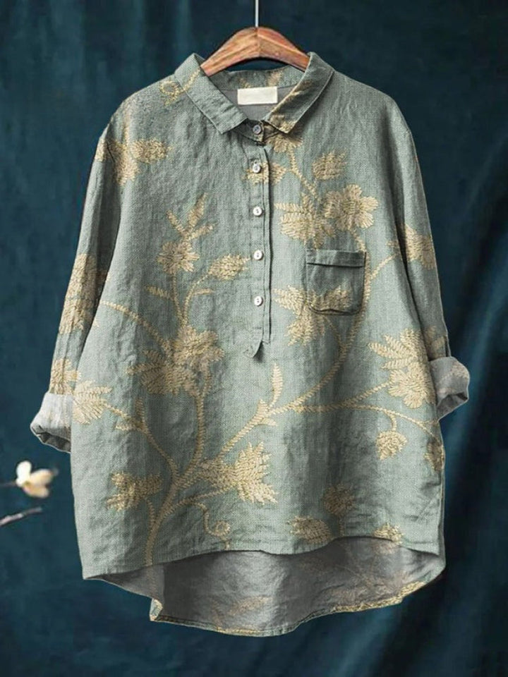 Tiziana – Linen Pattern Shirt