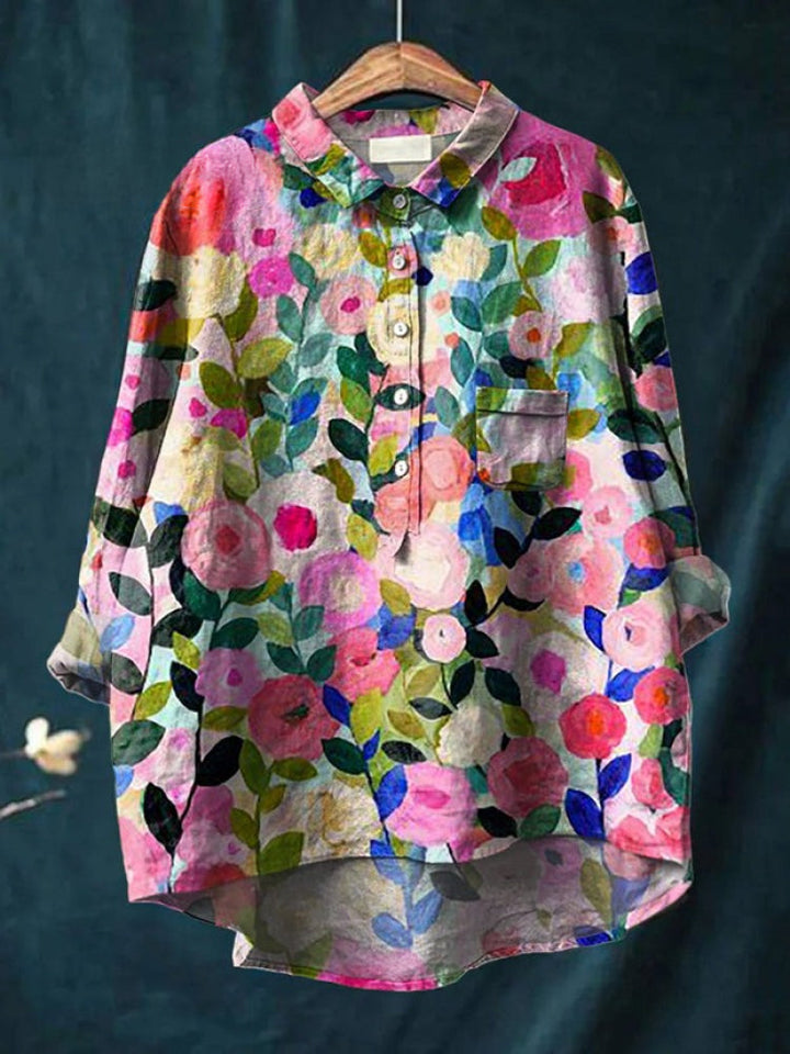 Tiziana – Linen Printed Shirt