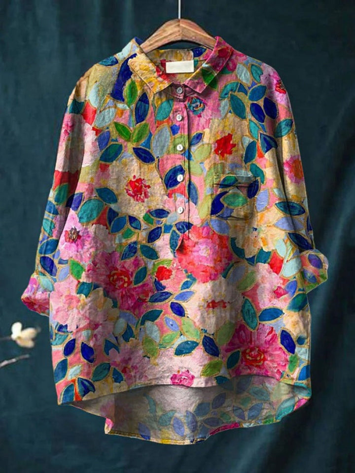 Tiziana – Linen Printed Shirt