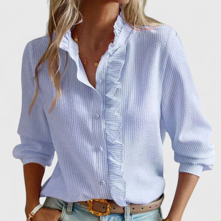 Clara | Sophisticated Long Sleeve Blouse