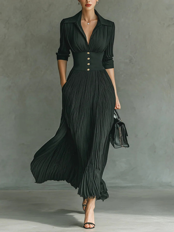 Maéline | Elegant Dress with Fitted Waist