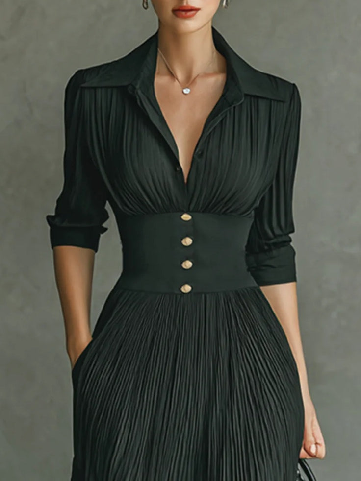 Maéline | Elegant Dress with Fitted Waist