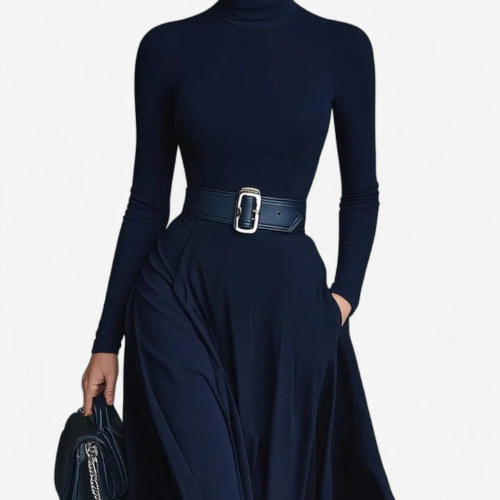 Yvelise™ Maxi Dress with High Neck