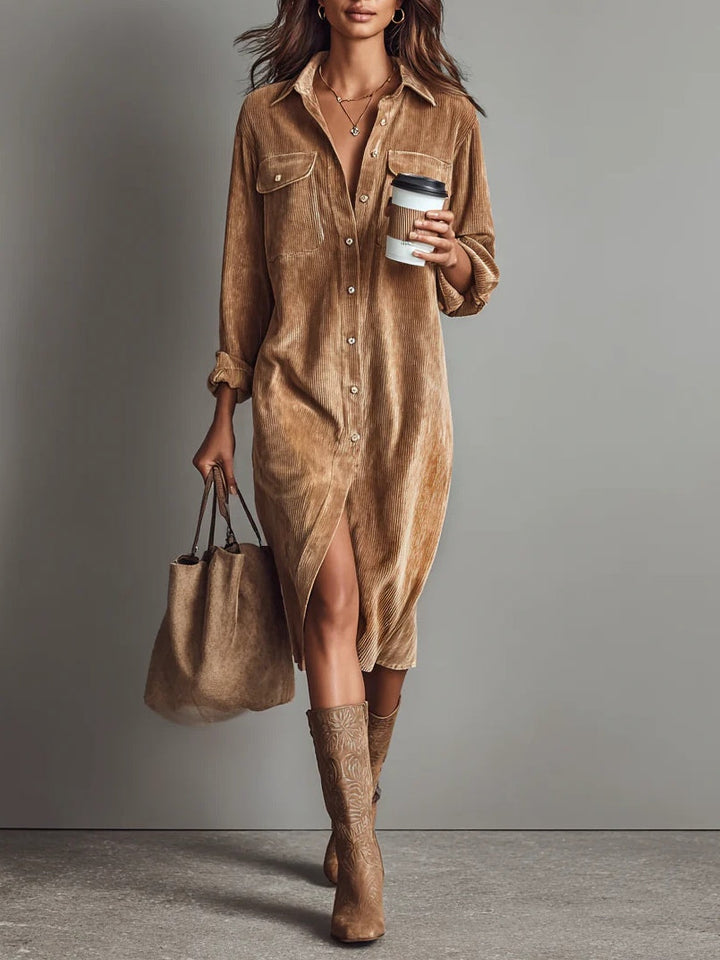 Aurovia | Elegant Dress with Flared Hem