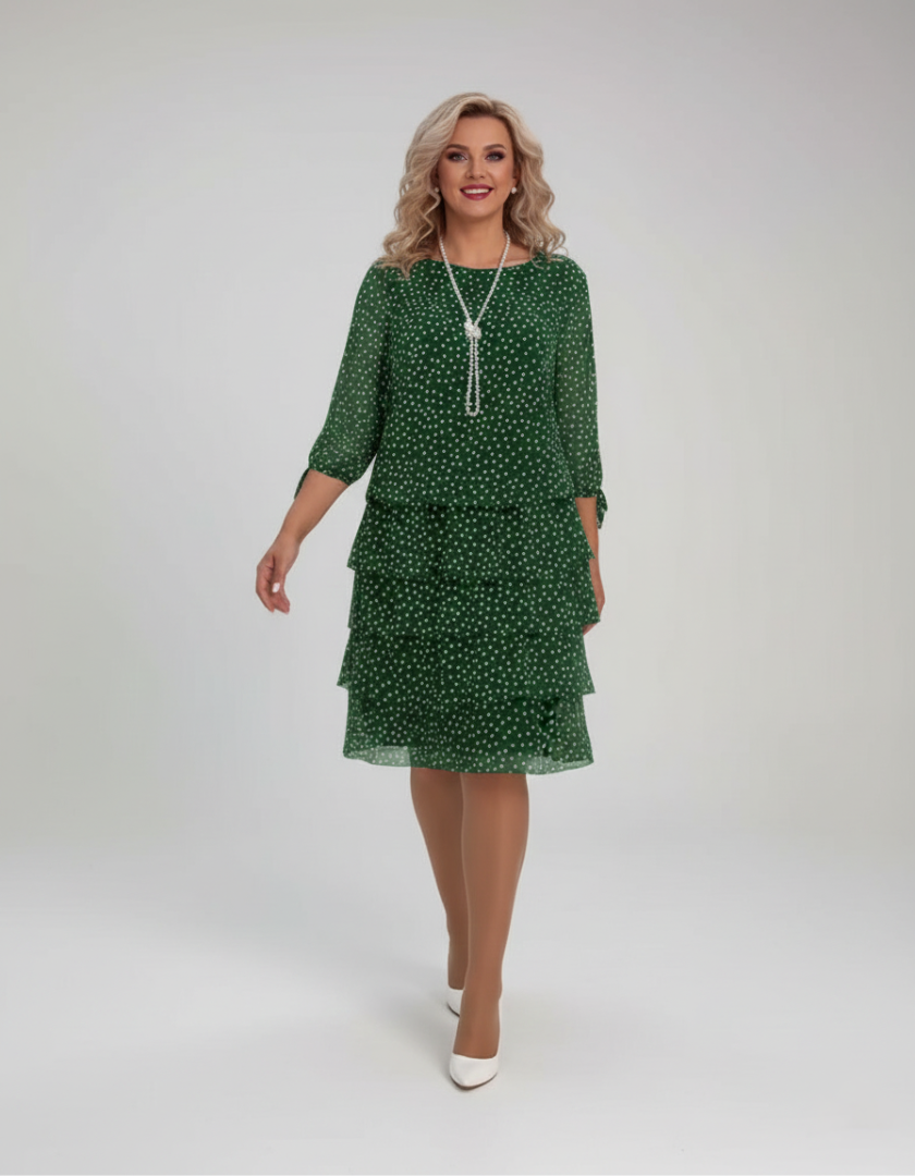 Giulia - Polka Dot Dress Fluid Elegance
