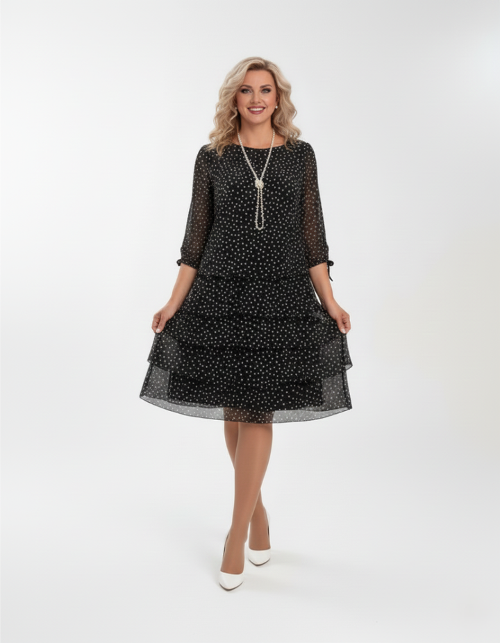 Giulia - Polka Dot Dress Fluid Elegance