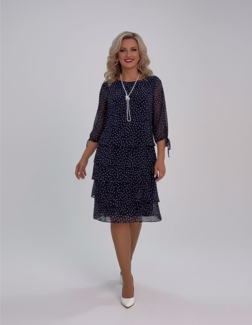 Giulia - Polka Dot Dress Fluid Elegance