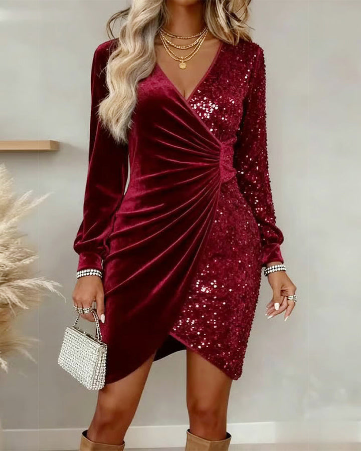 Emilia | Midi Dress with V-Neck