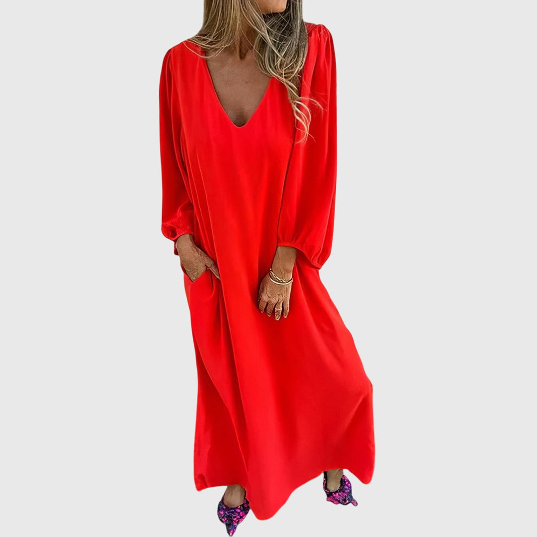 Clara | Long Boho Dress with Pockets