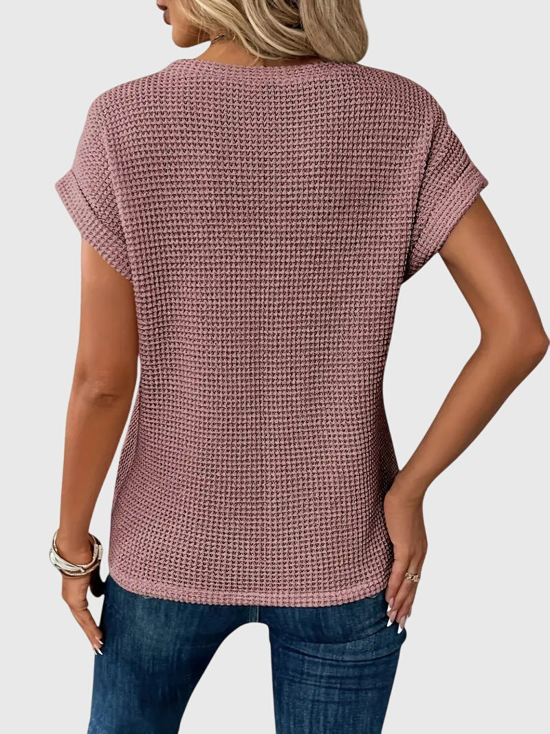 Clara | Elegant Blouse with Crew Neck