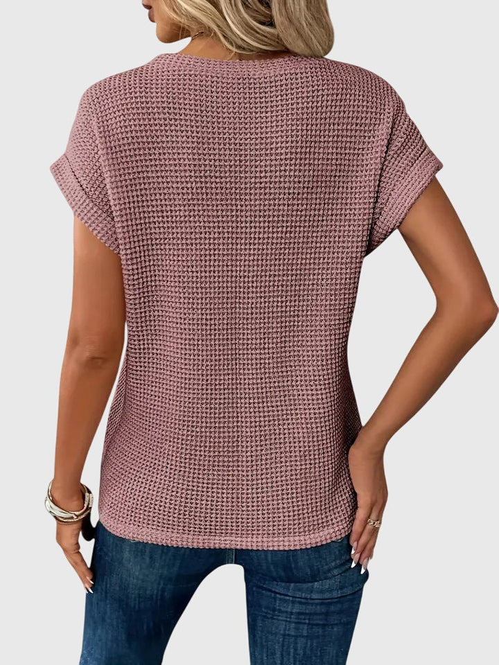 Clara | Elegant Blouse with Crew Neck