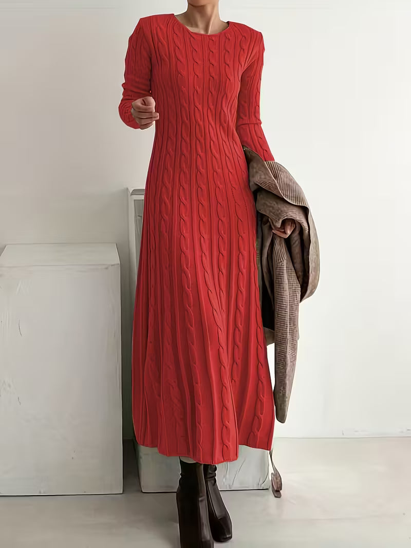 Jemima - Elegant Long Knit Dress