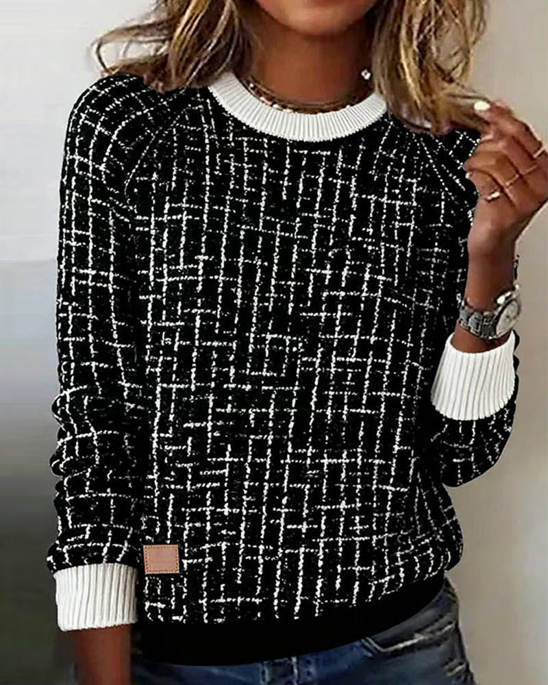 Laluna® | Casual Checked Sweater
