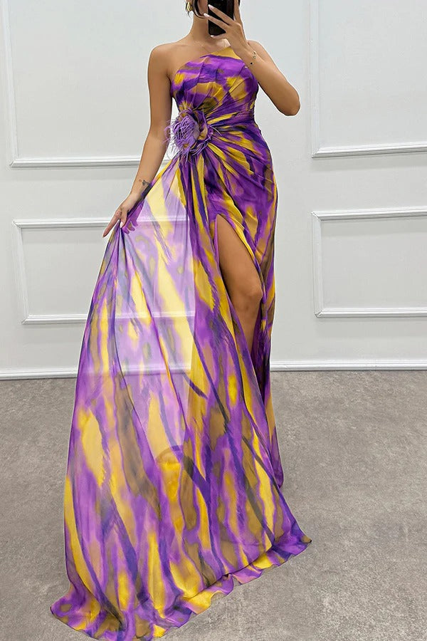 Vibrant Draped Dress