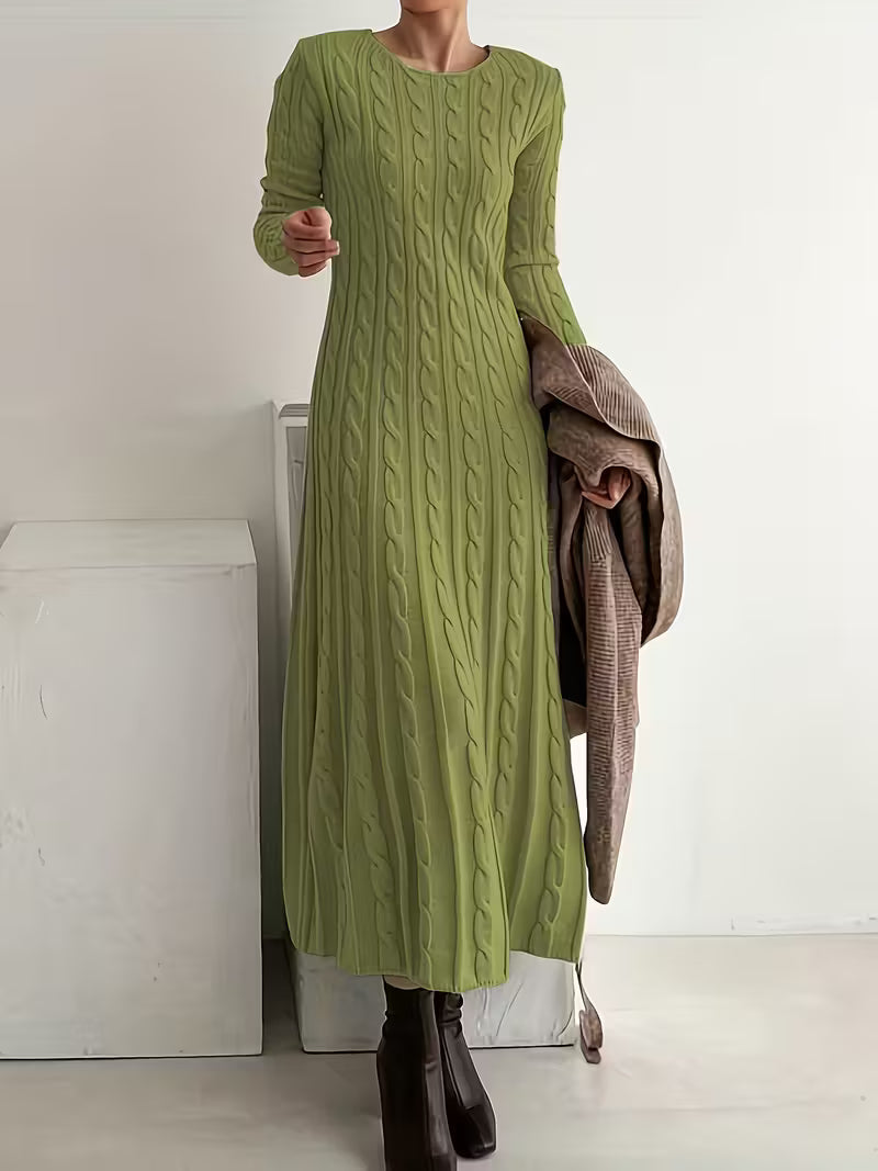 Jemima - Elegant Long Knit Dress