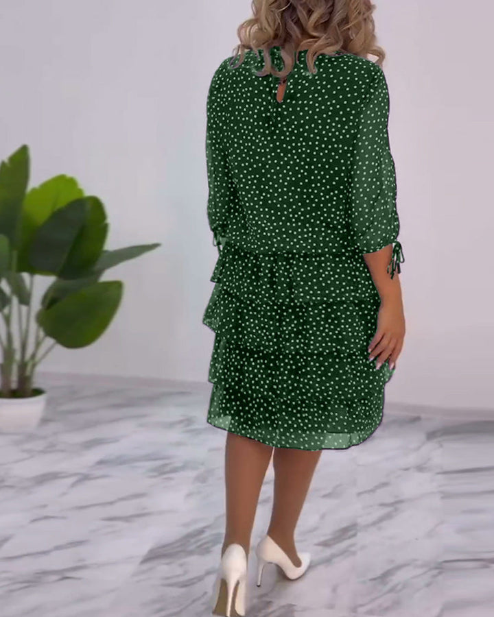 Giulia - Polka Dot Dress Fluid Elegance