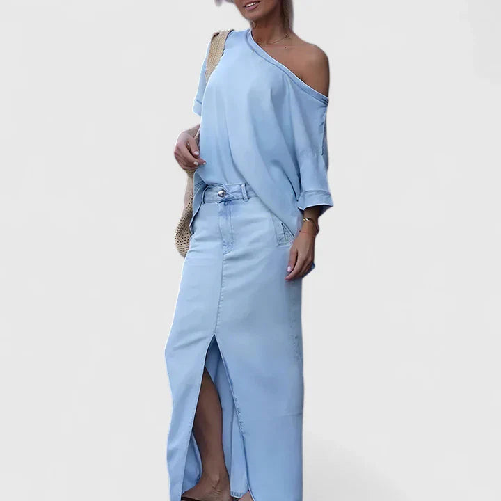 Clara | Elegant Maxi Skirt Set
